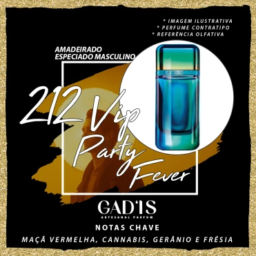 Perfume Similar Gadis 1177 Inspirado em 212 VIP Men Party Fever Contratipo